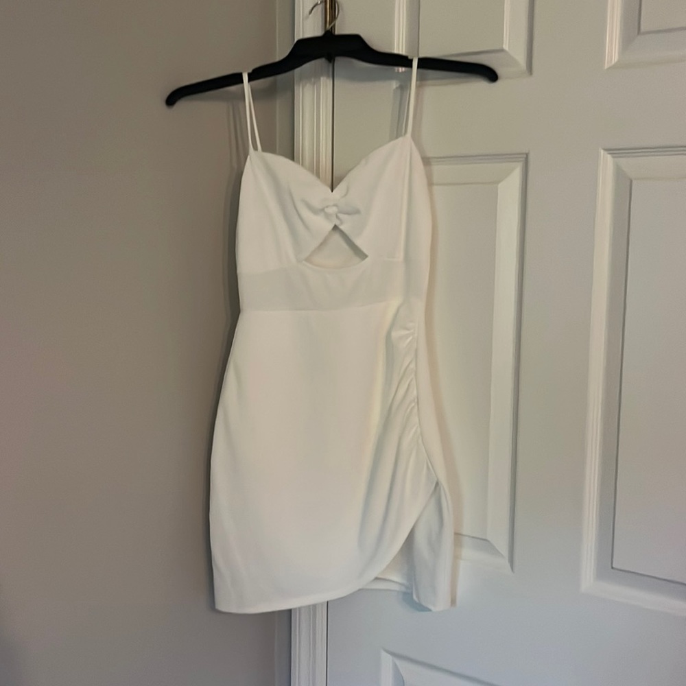 NWT White Cut-Out Mini Dress from Windsor SIZE M